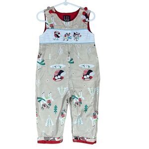 Lil Cactus Holiday Fox Owl and Deer Christmas / Winter Romper Size 2T 📦